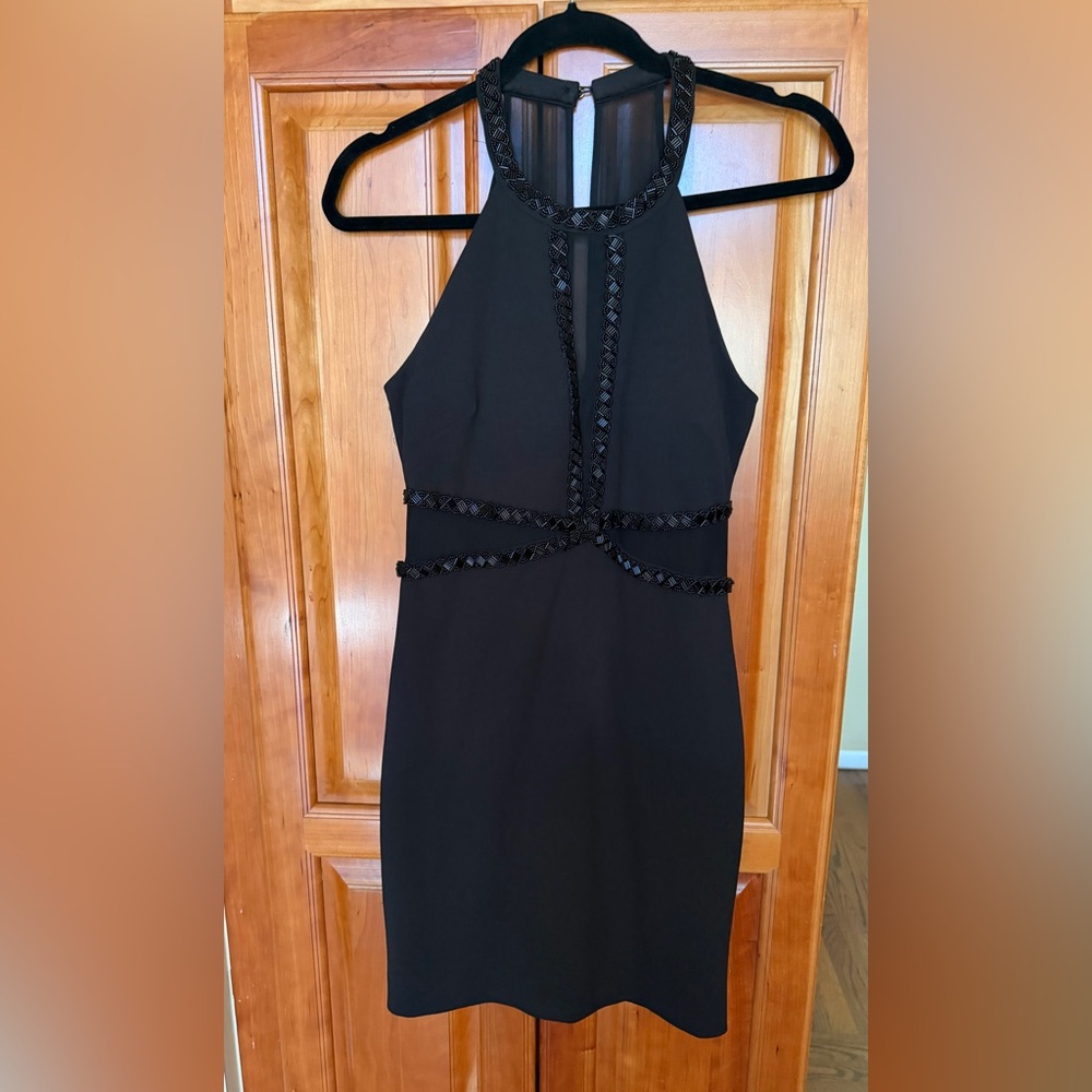 Guess Elegant Black Backless Dress
